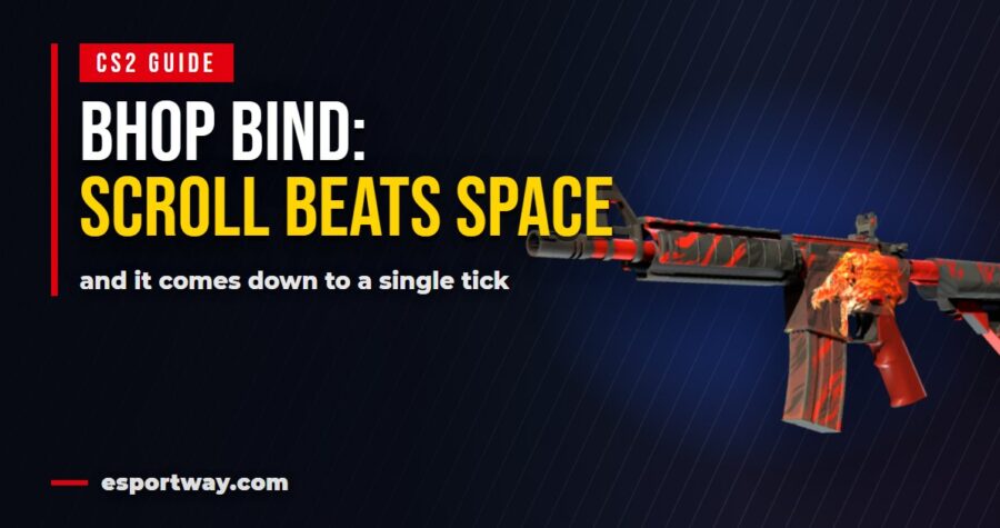 CS2 bhop bind: why the scroll wheel beats the spacebar by one tick