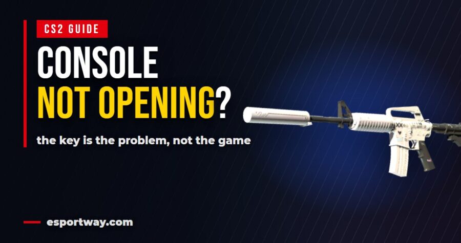 CS2 console not opening: the key is usually the problem, not the game