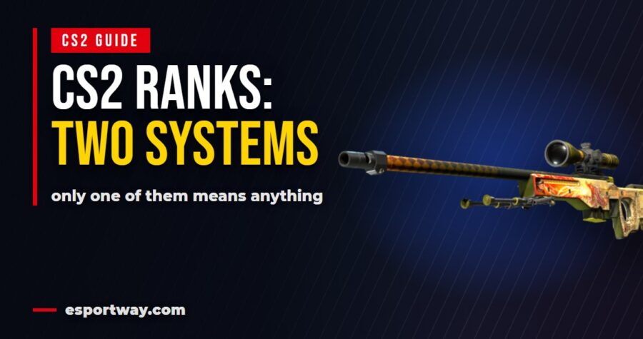CS2 ranks explained: two scoreboards running on one account