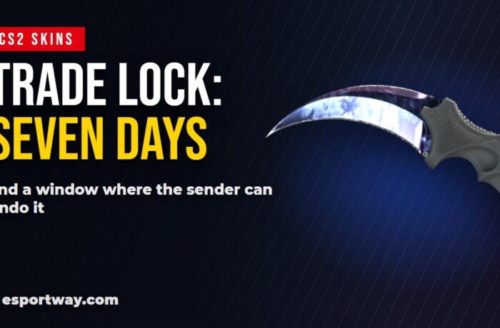 CS2 trade lock: seven days, a yellow shield, and a reversal window