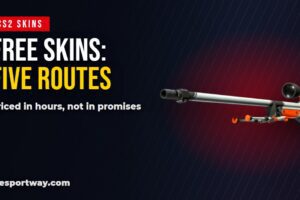 Free CS2 skins without a deposit: five routes and the hours each one costs