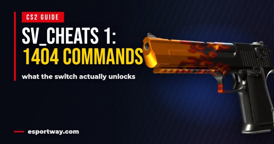 sv_cheats 1 in CS2: 1404 commands behind one switch